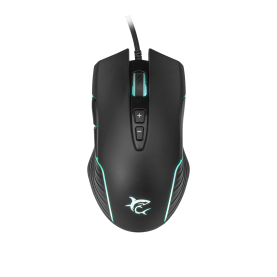 Mouse White Shark GM-5003 AZARAH RGB / 6.400 dpi, 7 Butoane, Negru