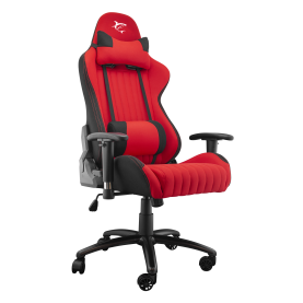 Scaun Gaming RED DEVIL White Shark, Cotiere, Inclinare 180°, Sarcina 120kg, Negru/Rosu