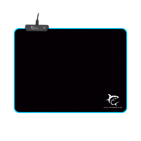 MousePad White Shark MP-1862 LUMINOS L, 35x25cm, Iluminare Led, Negru