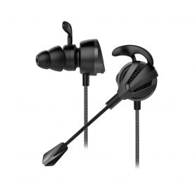 Casti in-Ear White Shark BlackBird cu Microfon detasabil, Stereo, 3.5 mm stereo Jack, Omnidirectional, Negru