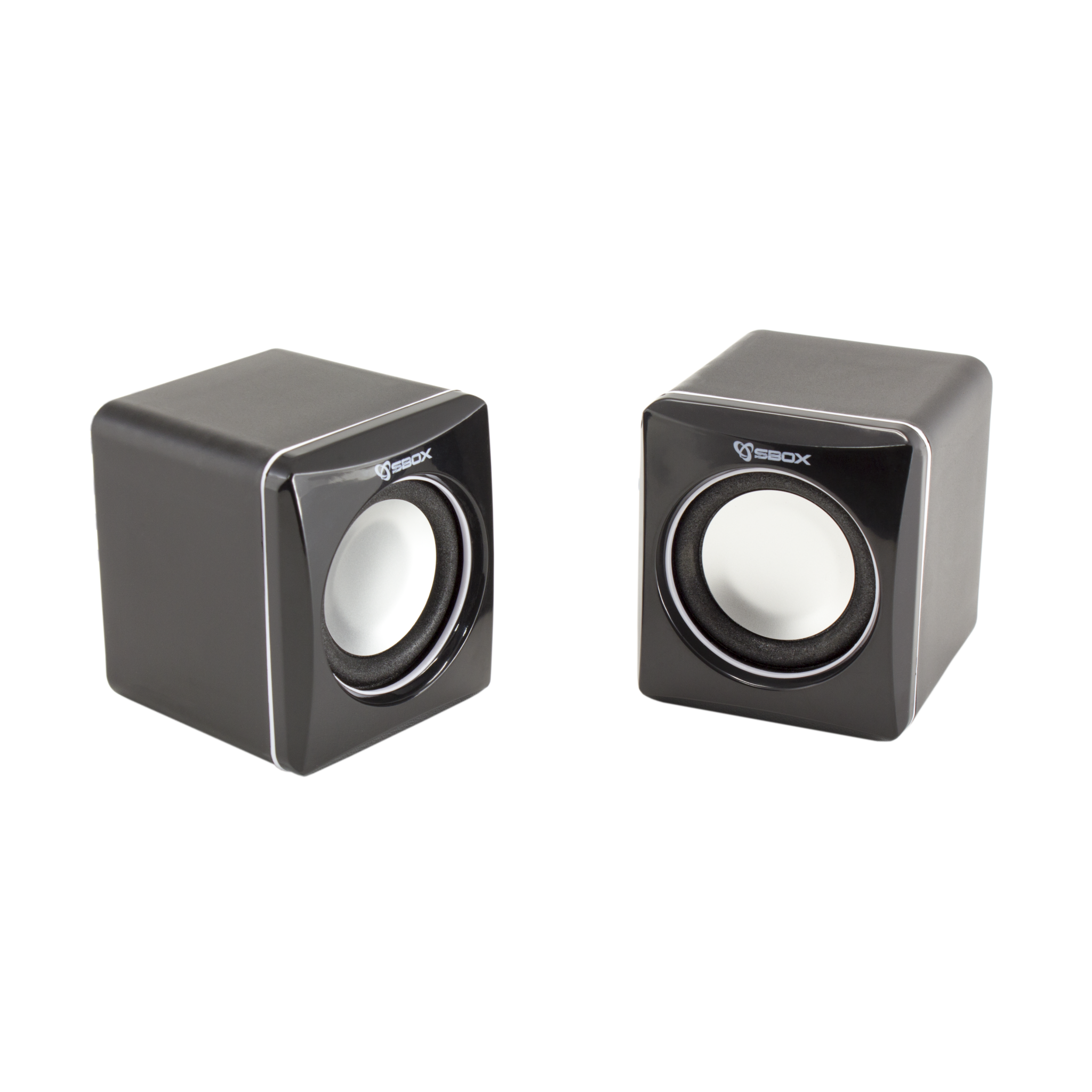 Boxe Laptop SBOX SP-02, 2x3W, USB, 3.5mm Jack, Volum Control, Negru 2x3W imagine noua tecomm.ro