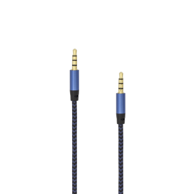 Cablu Audio SBOX CAB0105, Jack 3.5mm, 1.5m, Albastru