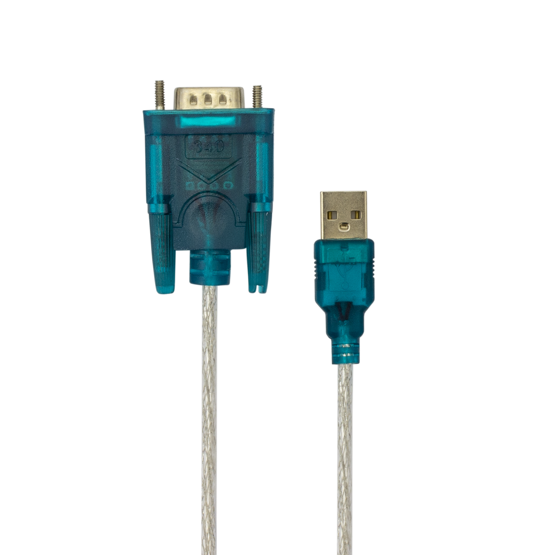 Cablu SBOX Adaptor USB Tata la Serial RS232, Albastru/Alb