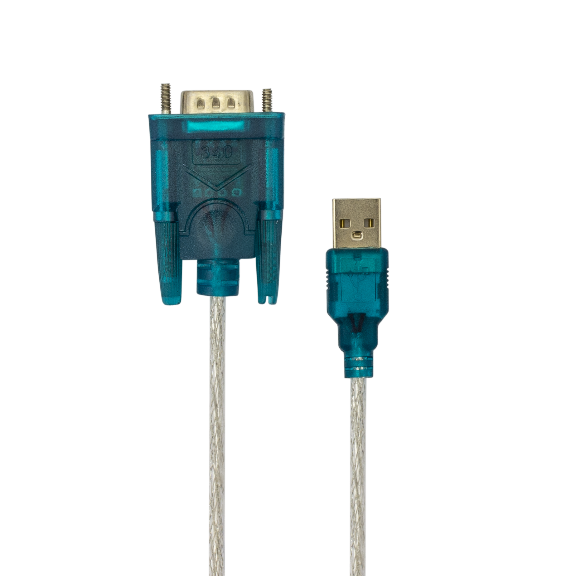Cablu sbox adaptor usb tata la serial rs232, albastru/alb