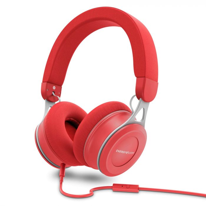Casti Energy Sistem Urban 3, Cu Fir, On-Ear, Microfon, Rosu casti imagine Black Friday 2021