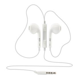 Casti in Ear cu Microfon SBOX IEP-204W, Lungime Cablu 1.1M, Alb