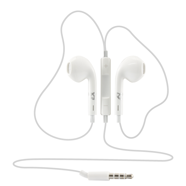 Casti in Ear cu Microfon SBOX IEP-204W, Lungime Cablu 1.1M, Alb