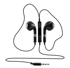 Casti in Ear cu Microfon SBOX IEP-204W, Lungime Cablu 1.1M, Negru