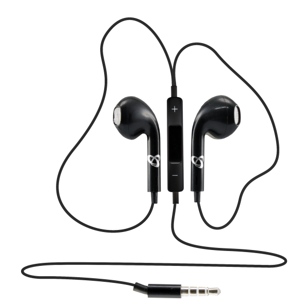 Casti in Ear cu Microfon SBOX IEP-204W, Lungime Cablu 1.1M, Negru
