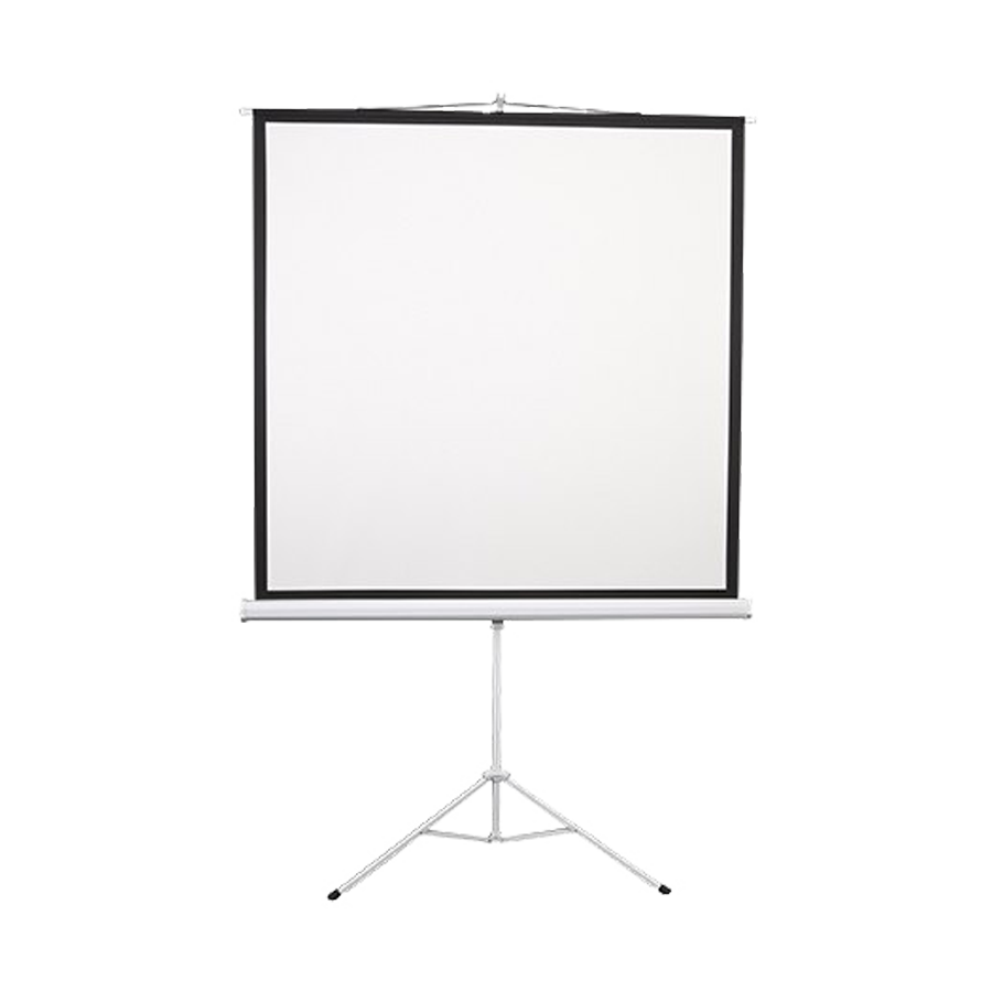 Ecran Proiectie cu Picior SBOX Tripod PSMT-96, Dimensiuni 172 x 172 cm, Trepied Metalic, Alb 172 imagine Black Friday 2021