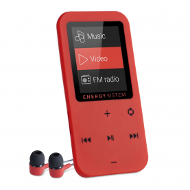 MP4 Player Energy Sistem TOUCH, MicroSD pana la 128 GB, Rosu