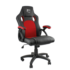 Scaun Gaming White Shark KINGS THRONE, Cotiere Fixe, Sarcina Suportata 120 kg, Negru-Rosu