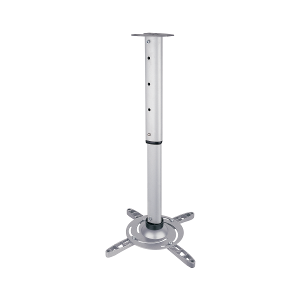 Suport Proiector de Tavan SBOX PM-102L, Sarcina maxima 15 kg, Rotatie 360°, Argintiu