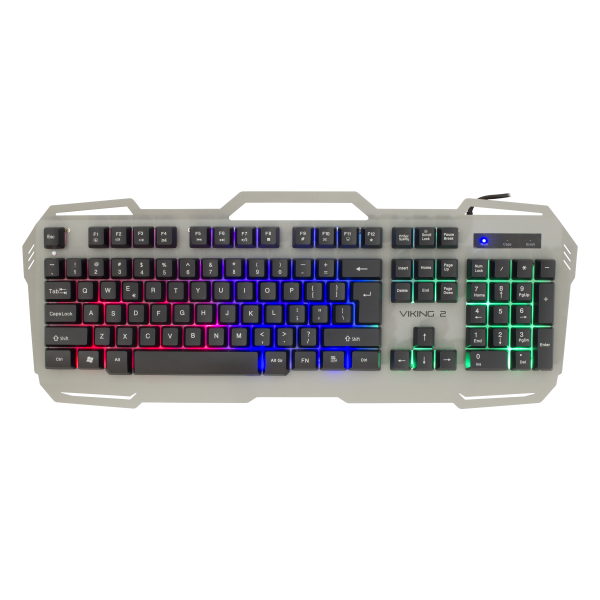 Tastatura Gaming White Shark GK-1624 VIKING 2, USB, Iluminare Led, Metal, Negru/Gri
