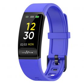 Bratara inteligenta XK Fitness M8 cu Display 0.96 inch, ECG, Temperatura, Oxigen, Albastru