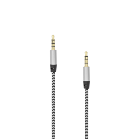 Cablu Audio SBOX CAB0110, Jack 3.5mm, 1.5m, Alb