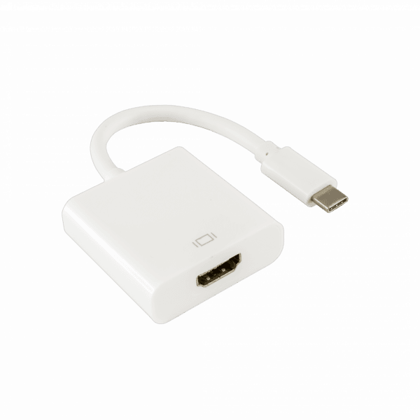 Adaptor HDMI-TYPE C Sbox, Rezolutie 4K @ 30 Hz, Viteza de Transfer 10 Gbps, Alb Adaptor imagine noua idaho.ro