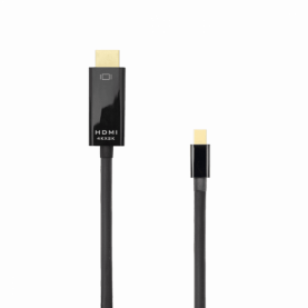 Cablu Audio-Video HDMI- Mini Display Port Sbox, Rata Maxima de Cadre 30FPS, Lungime Cablu 2m, Negru