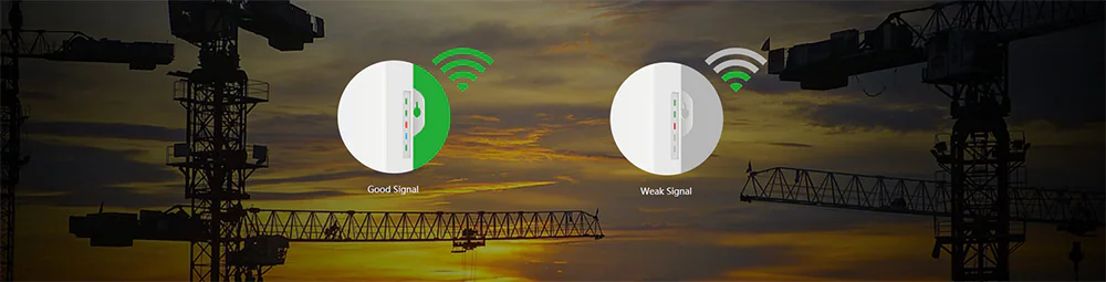 Access Point Wireless Outdoor TENDA O1, 300 Mbps, 500m, IP65, Alb