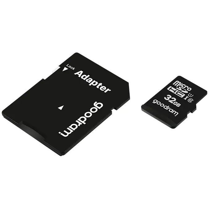 Card de memorie MicroSD Goodram 64GB,UHS I,cls 10 + adaptor, M1AA-0640R12