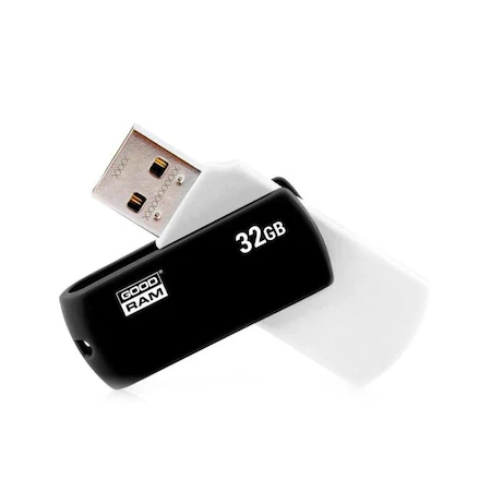 Memorie USB Goodram UCO2, 32GB, USB 2.0, Alb-Negru 2.0 imagine noua tecomm.ro