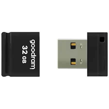 Memorie USB Goodram UPI2, 32GB, USB 2.0, Negru 2.0 imagine noua tecomm.ro