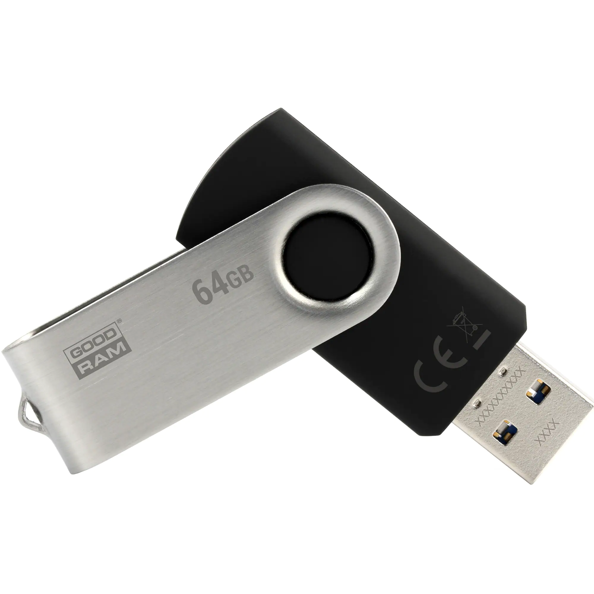 Memorie USB Goodram UTS3, 64GB, USB 3.0, Negru 3.0 imagine noua tecomm.ro