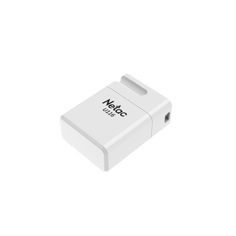 Memorie USB Netac, U116 mini, 64GB, USB2.0, Compatibilitate pe scara larga, Alb