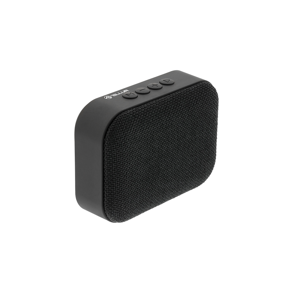Boxa portabila Bluetooth Tellur Callisto 3W, MicroSD, USB, Baterie 300mAh, Negru 300mAh imagine noua idaho.ro