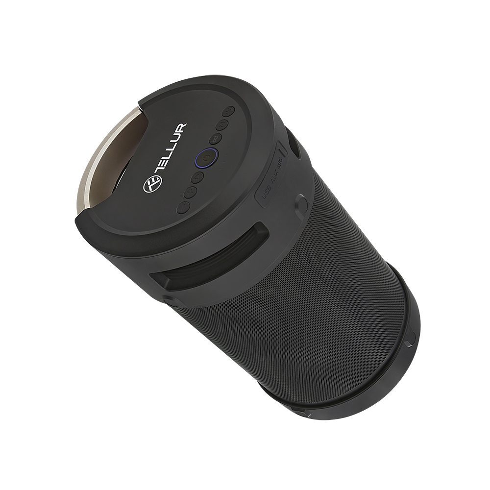 Boxa portabila Bluetooth Tellur Rapture 70W, Baterie 4400mAh, IPX5, AUX, USB, Microfon, Negru 4400mAh imagine noua idaho.ro
