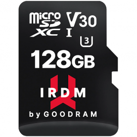 Card de memorie microSDXC Goodram IRDM 128GB,UHS I, Cls 10 + Adaptor