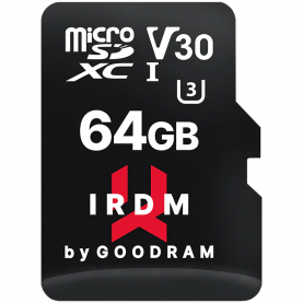 Card de memorie microSDXC Goodram IRDM 64GB,UHS I, Cls 10 + Adaptor