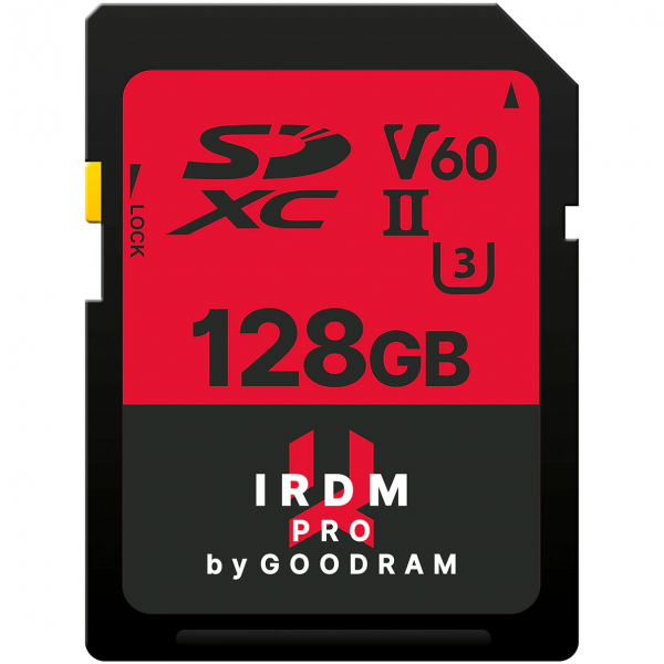 Card de memorie SD Goodram IRDM PRO 128GB,UHS II,V60, IRP-S6B0-1280R12