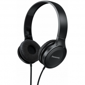 Casti Audio On the ear Panasonic RP-HF100ME-K, Microfon, Pliabil, Negru