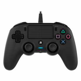 Controler Nacon Wired Compact PS4 Official COLOURED cu USB integrat, Negru