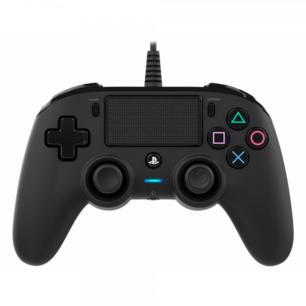 Controler Nacon Wired Compact PS4 Official COLOURED cu USB integrat, Negru