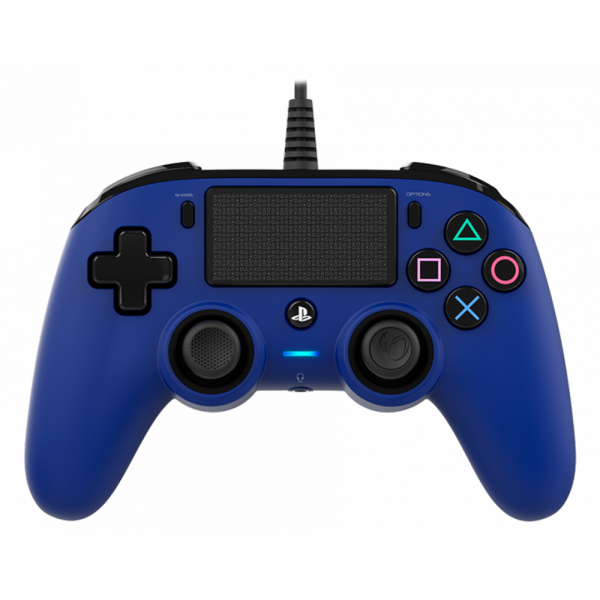 Controler Nacon Wired Compact PS4 Official COLOURED cu USB integrat, Albastru