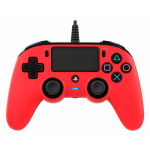 Controler Nacon Wired Compact PS4 Official COLOURED cu USB integrat, Rosu