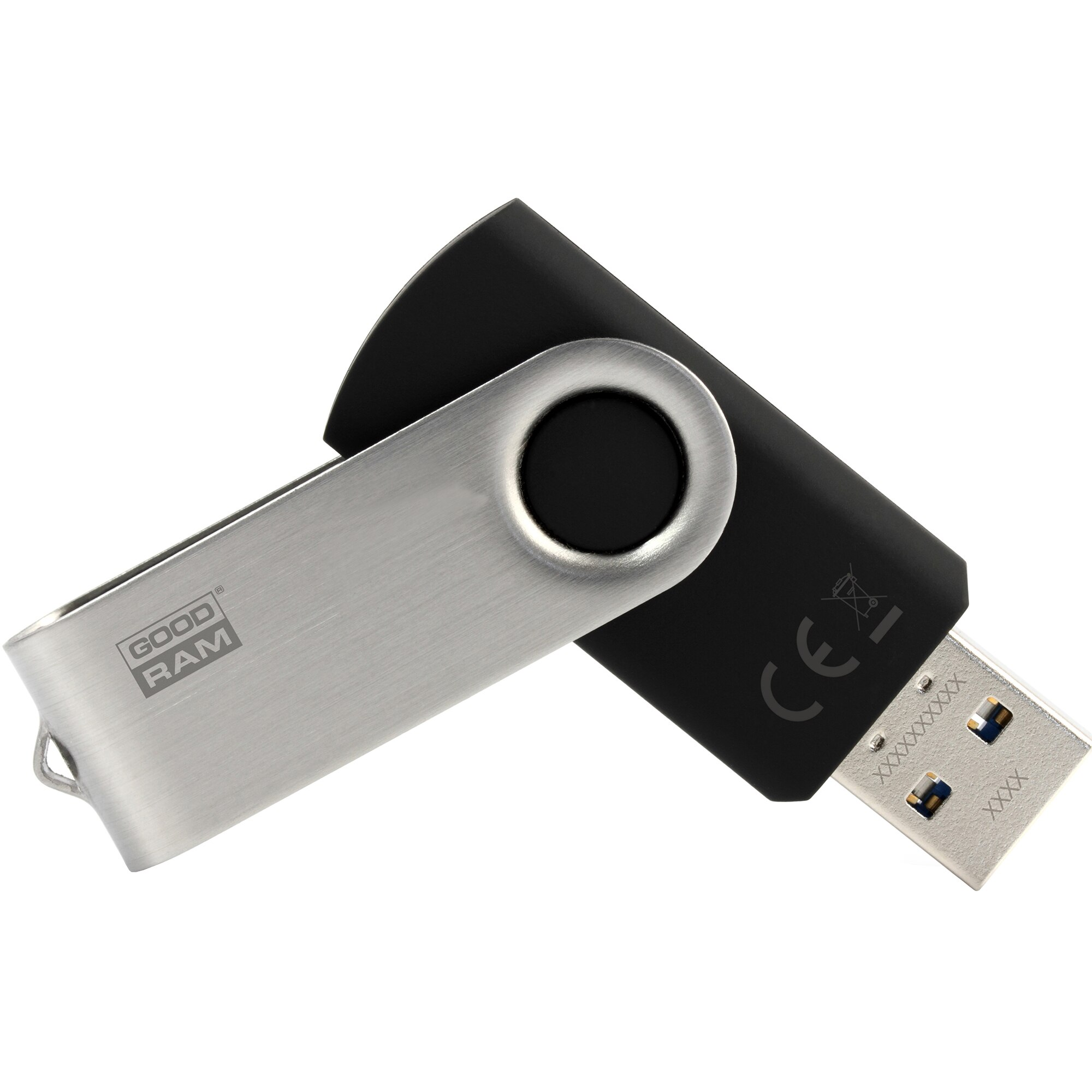 Memorie USB Goodram UTS3, 128GB, USB 3.0, Negru 128GB imagine noua tecomm.ro