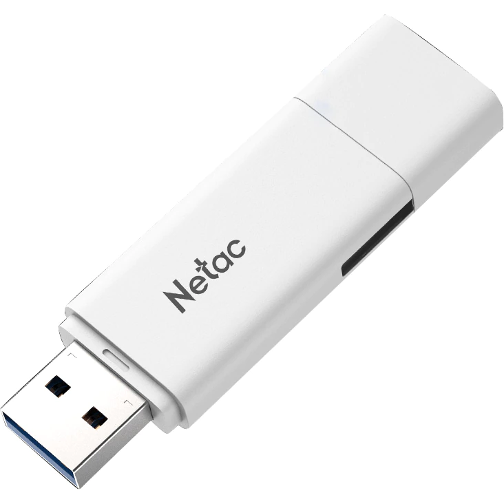 Memorie USB Netac, U185, 64GB, Indicator Led, USB2.0, Alb (Alb) imagine noua tecomm.ro