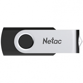 Memorie USB Netac, U505,64GB, USB2.0, Negru-Argintiu