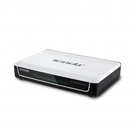 Switch Tenda S16, 16 Port-uri Fast Ethernet 10/100 Mbps, Alb