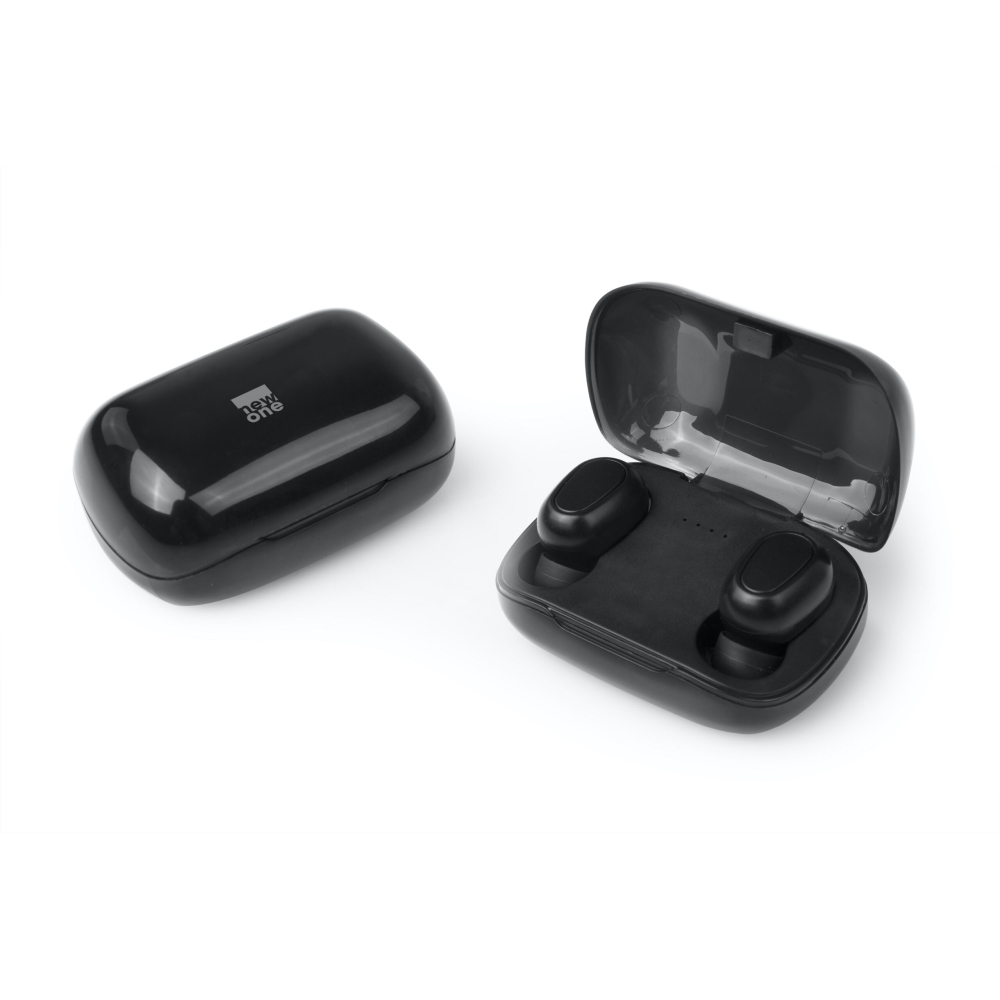 Casti In Ear True Wireless NEW ONE TW 80, Versiune Bluetooth 5, Negru