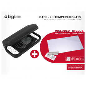 Kit Protectie BigBen Switchpack5 pentru Consola Nintendo Switch, Carcasa si Folie, Negru