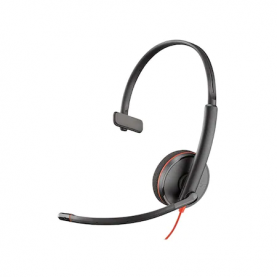 Casca Call Center Plantronics Blackwire C3210, USB-A, Monoaural, Lungime cablu 1.5 m, Negru