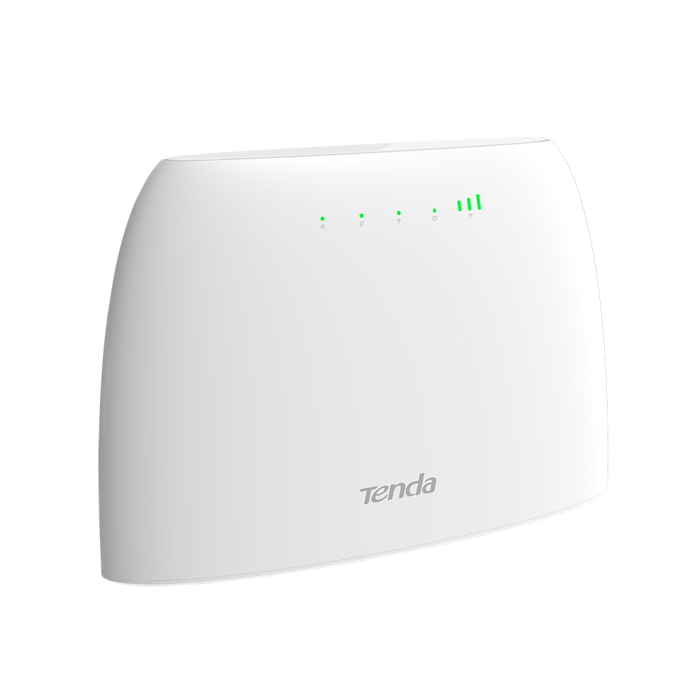 Router wireless tenda 4g03, 300mbps 4g lte, frecventa 2.4 ghz, control parental, alb