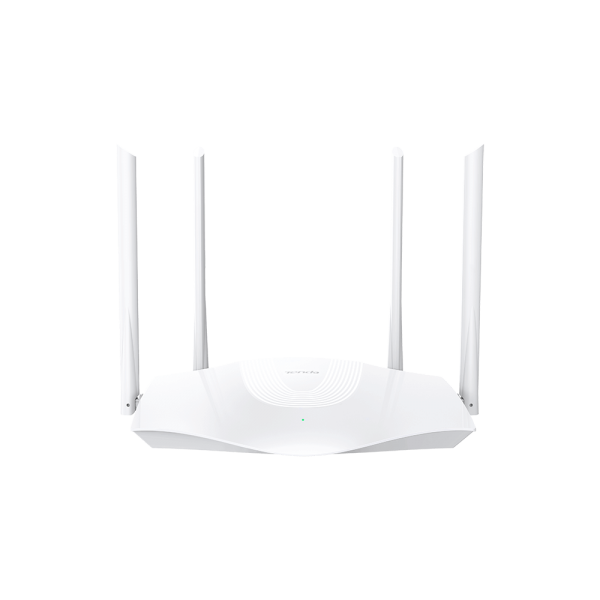 Router Wireless Tenda RX3, Wi-Fi 6 Gigabit dual-band AX1800, Frecventa 2.4 – 5 GHz, Procesor Quad-Core 1.5 GHz, Alb