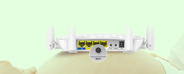 Router Wireless Tenda FH456, N300, 4 Antene, Frecventa  2.4 GHz, Alimentare 9V / 0.6A, Alb