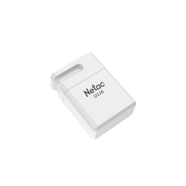 Memorie USB Netac, U116 mini, 64GB, USB2.0, Compatibilitate pe scara larga, Alb