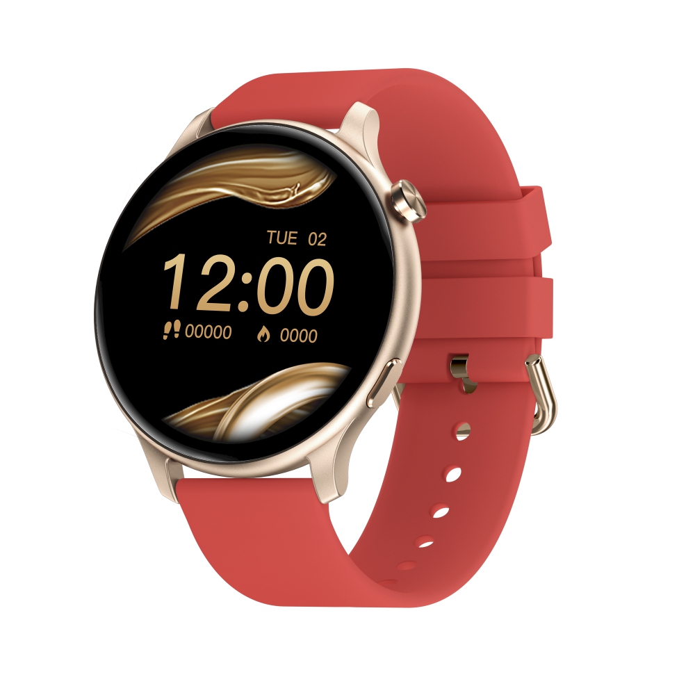 Ceas Smartwatch Twinkler TKY-FW01 cu Moduri sportive, Functii sanatate, Calorii, Bluetooth, Distanta, Bratara silicon, Rosu Adulti imagine noua idaho.ro